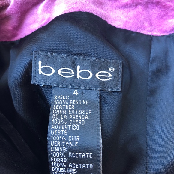 Vintage bebe magenta suede pants! - Picture 2 of 3